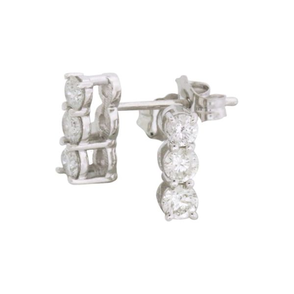 3 Stone Diamond Earrings Holliday Jewelry Klamath Falls, OR