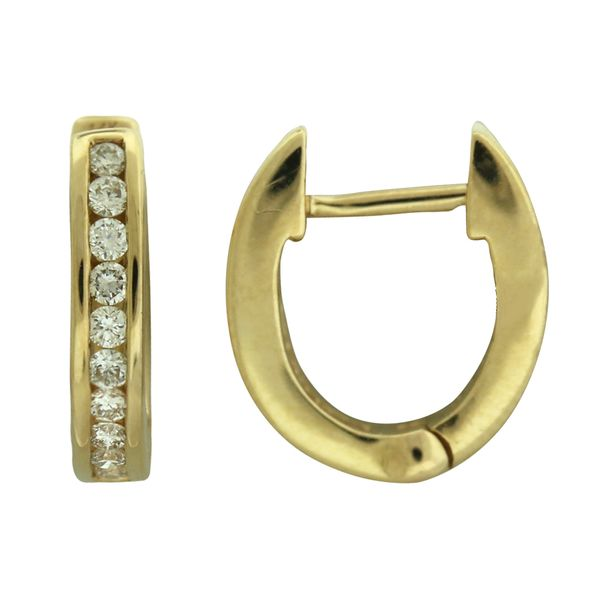 Beautiful and Petite Diamond Hoop Earrings Holliday Jewelry Klamath Falls, OR