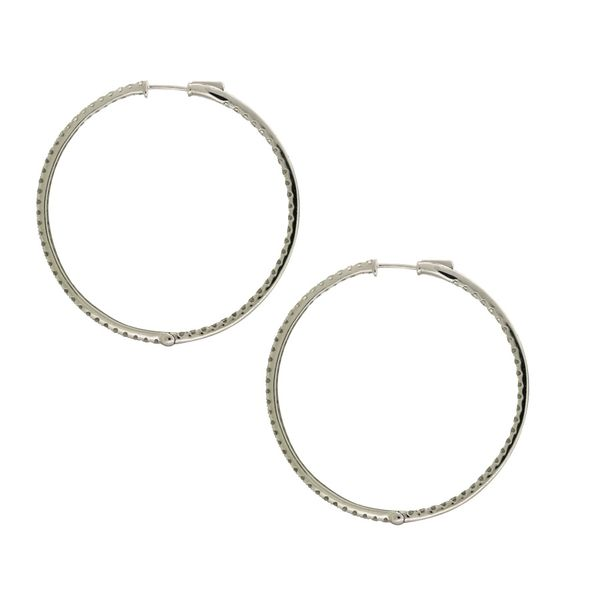 Inside out diamond hoop earrings. Holliday Jewelry Klamath Falls, OR