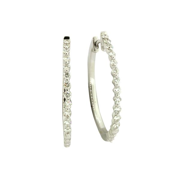 Cherie Dori diamond hoop earrings. Holliday Jewelry Klamath Falls, OR