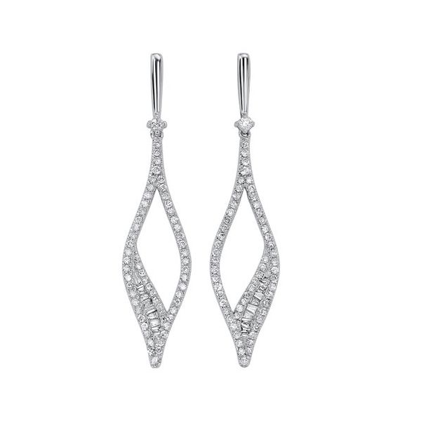 Gorgeous drop style diamond earrings. Holliday Jewelry Klamath Falls, OR