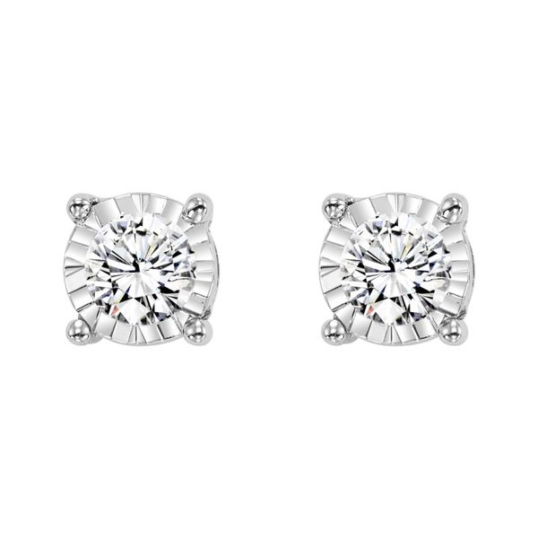 True Reflections solitaire diamond earrings. Holliday Jewelry Klamath Falls, OR
