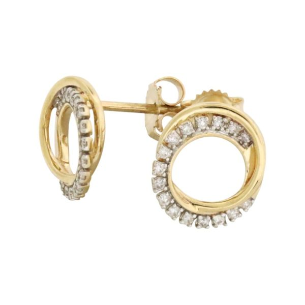 Diamond Circle Earrings Holliday Jewelry Klamath Falls, OR