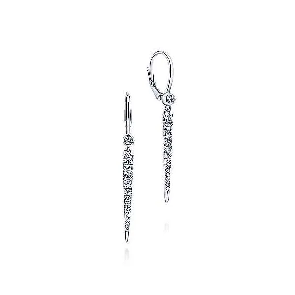 Peek-a-Boo Diamond Spike Earrings by Gabriel & Co. Holliday Jewelry Klamath Falls, OR