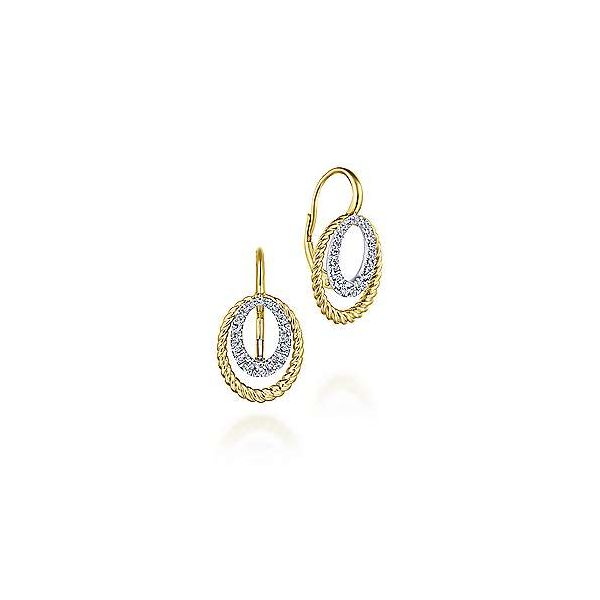 Oval shaped drop diamond earrings. Holliday Jewelry Klamath Falls, OR