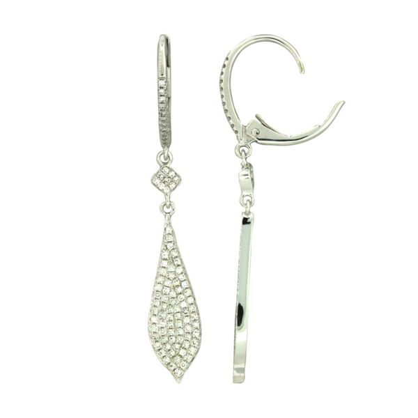 Beautiful pave diamond earrings. Holliday Jewelry Klamath Falls, OR