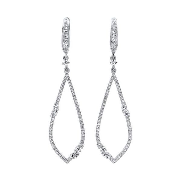 Stunning drop style diamond earrings. Holliday Jewelry Klamath Falls, OR
