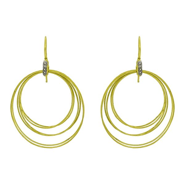 14 karat yellow gold Cherie Dori diamond earrings. Holliday Jewelry Klamath Falls, OR