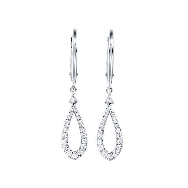 Elegant pear shape diamond earrings. Holliday Jewelry Klamath Falls, OR