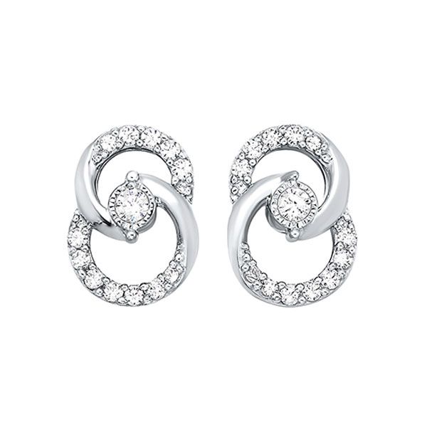 Interlocking circle diamond earings Holliday Jewelry Klamath Falls, OR