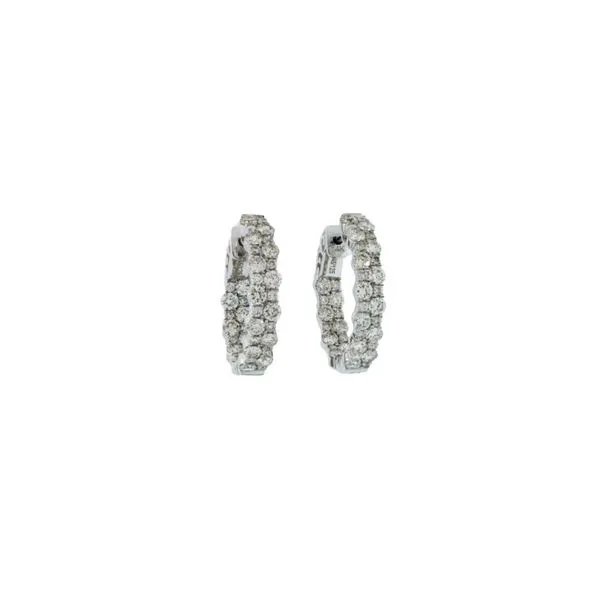 Stunning inside/out diamond hoop earrings. Holliday Jewelry Klamath Falls, OR