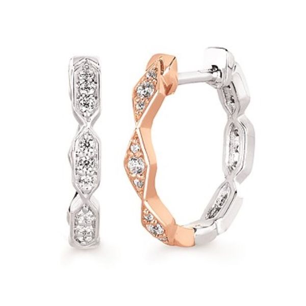 Versitile and Reversible Diamond Hoop Earrings Holliday Jewelry Klamath Falls, OR