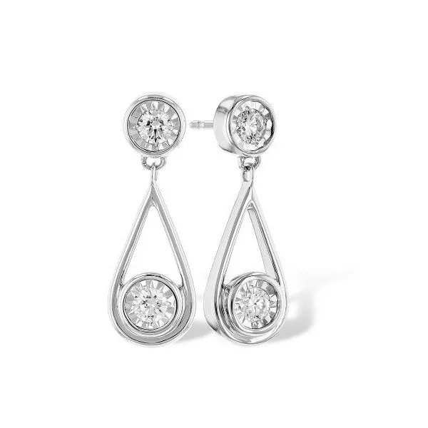 Sophisticated and brilliant diamond drop earrings Holliday Jewelry Klamath Falls, OR