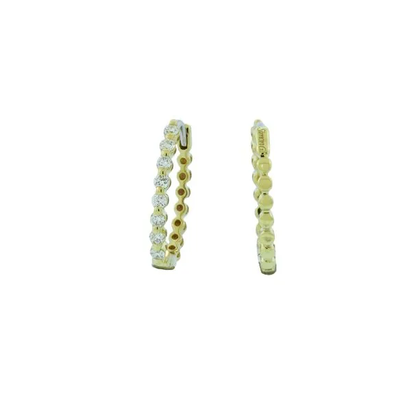 Awesome Oval Hoop Diamond Earrings Holliday Jewelry Klamath Falls, OR