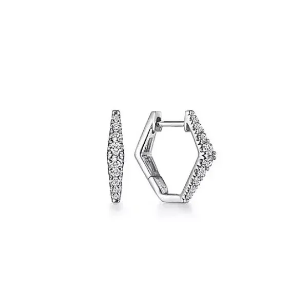 Must Have Diamond Shape Diamond Huggie Earrings Holliday Jewelry Klamath Falls, OR