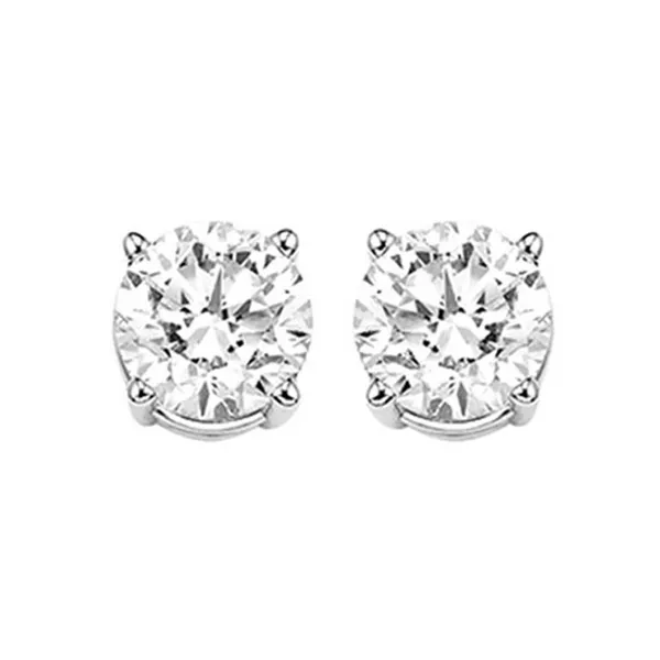 Classic diamond solitaire earrings Holliday Jewelry Klamath Falls, OR