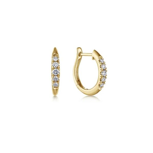 Petite diamond hoop earrings Holliday Jewelry Klamath Falls, OR
