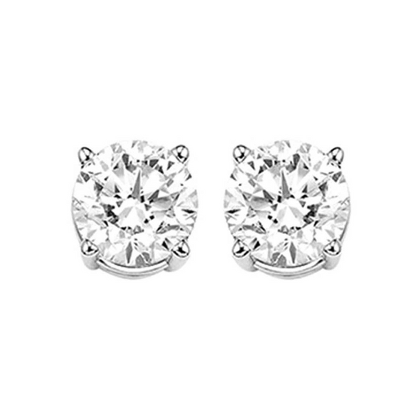 Classic diamond earrings solitaires Holliday Jewelry Klamath Falls, OR