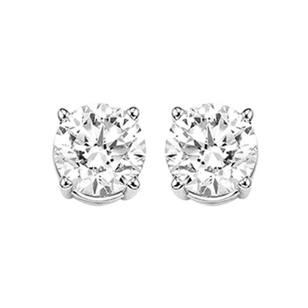Classic diamond solitaire earrings Holliday Jewelry Klamath Falls, OR