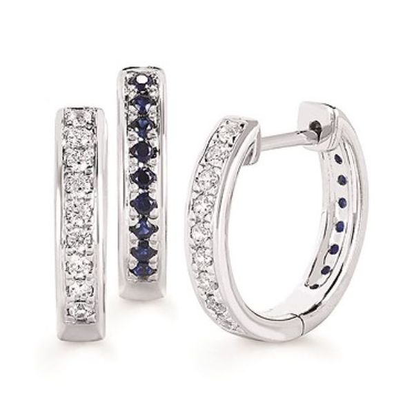 Special Reversible Diamond and Sapphire Earrings Holliday Jewelry Klamath Falls, OR