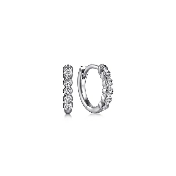 Dainty diamond hoop earrings Holliday Jewelry Klamath Falls, OR