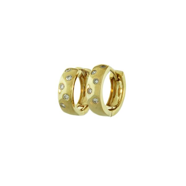 Darling14ky scattered diamond huggie earrings Holliday Jewelry Klamath Falls, OR