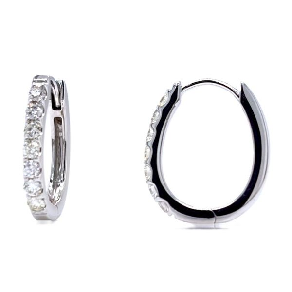 14KW .65 CTW DIAMOND HOOP EARRINGS Holliday Jewelry Klamath Falls, OR