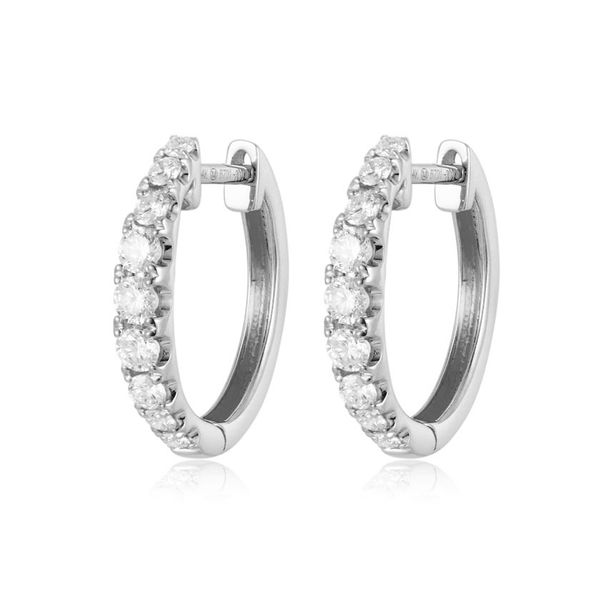 14KW .50 CTW DIAMOND HOOP EARRINGS Holliday Jewelry Klamath Falls, OR