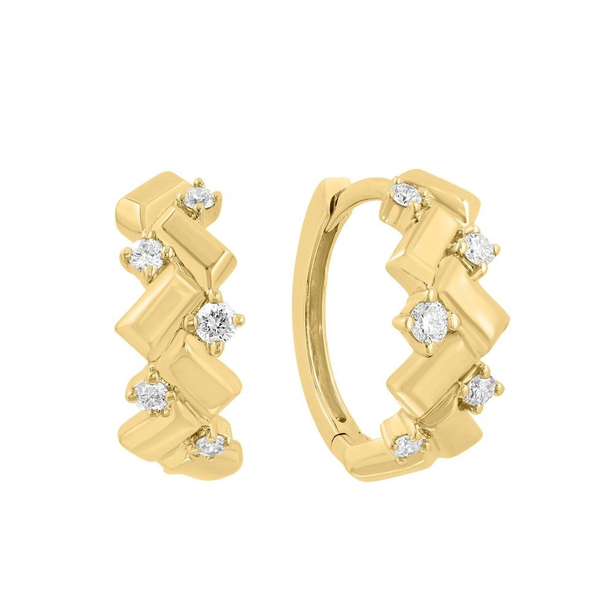 14KY .16 CTW DIAMOND HOOP EARRINGS Holliday Jewelry Klamath Falls, OR