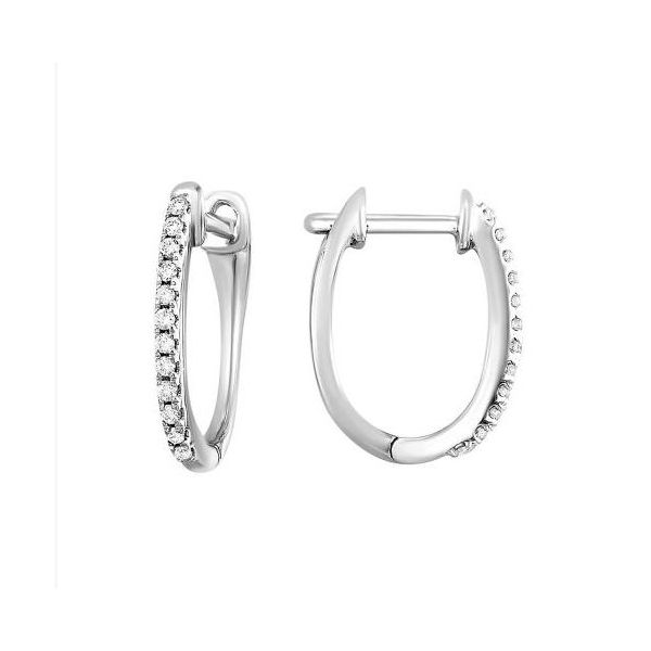Fun and Lively Diamond Huggie Earrings Holliday Jewelry Klamath Falls, OR