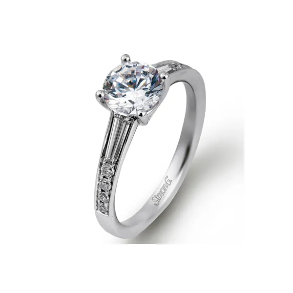 Simon G straight line classic diamond ring. *center not included. Holliday Jewelry Klamath Falls, OR