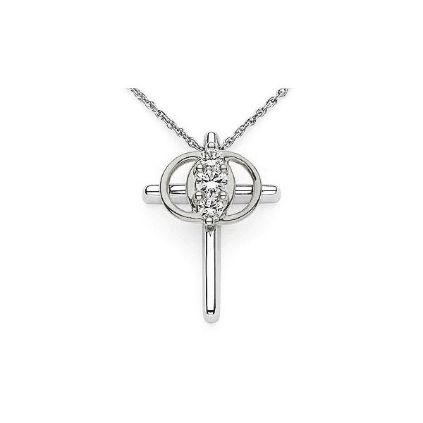 Diamond Marriage Symbol Cross Pendant Holliday Jewelry Klamath Falls, OR