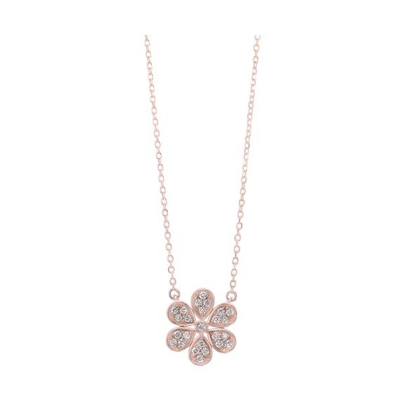 Diamond flower pendant. Holliday Jewelry Klamath Falls, OR