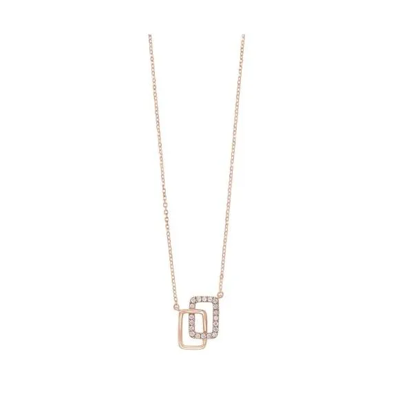 Interlocking squares diamond necklace. Holliday Jewelry Klamath Falls, OR