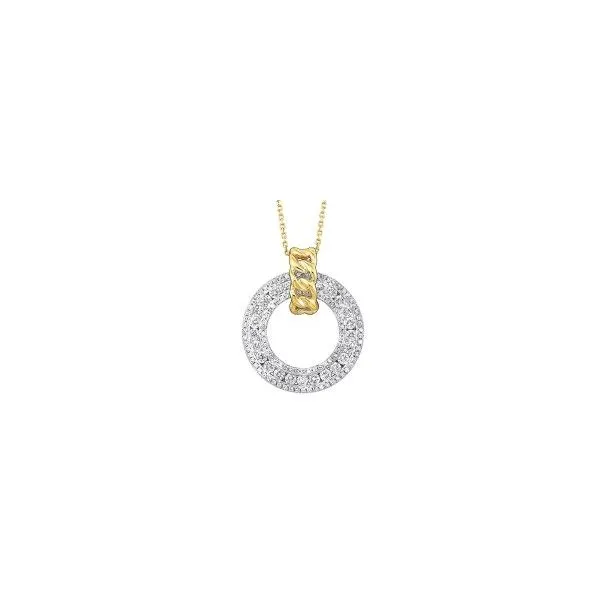 Two-tone diamond necklace. Holliday Jewelry Klamath Falls, OR