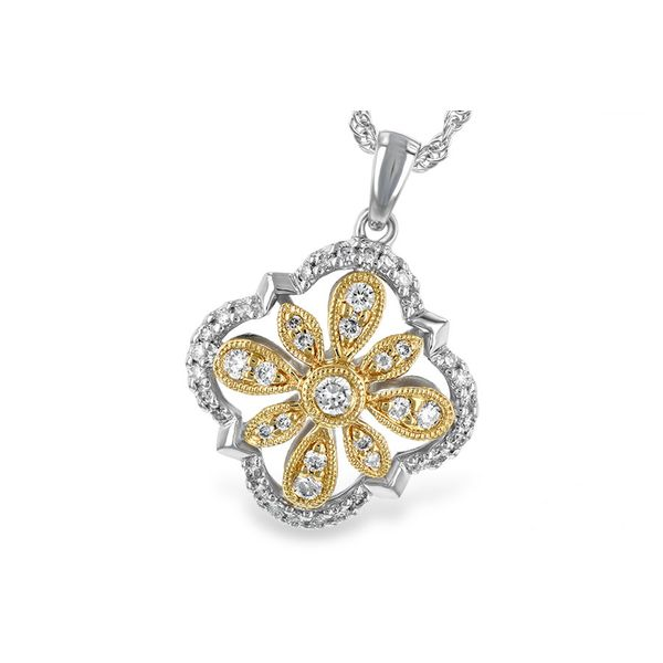Beautiful two-tone diamond necklace. Holliday Jewelry Klamath Falls, OR