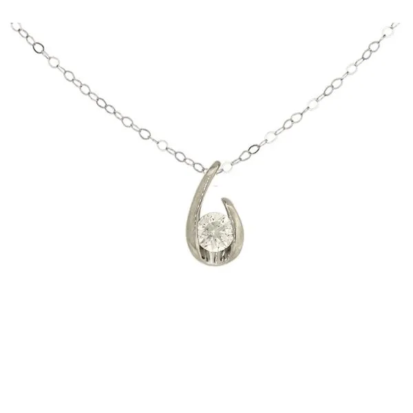 Sophisticated Single Drop Diamond Pendant Holliday Jewelry Klamath Falls, OR