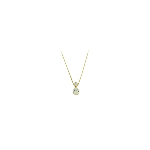 Sweet 2 stone drop diamond pendant. Holliday Jewelry Klamath Falls, OR