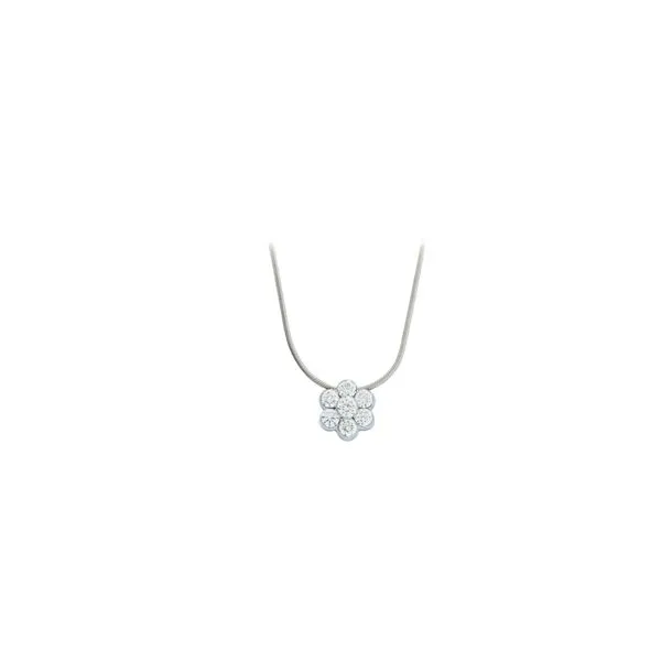 Elegant Diamond Flower Necklace Holliday Jewelry Klamath Falls, OR
