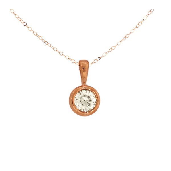 Romantic Rose Gold Serena Diamond Pendant Holliday Jewelry Klamath Falls, OR