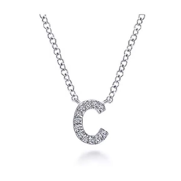 Delightful diamond initial 