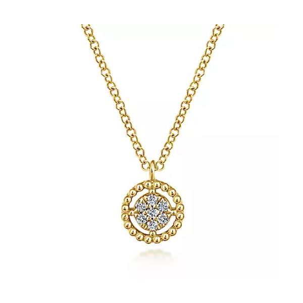 Lively Bujukan diamond cluster pendant. Holliday Jewelry Klamath Falls, OR