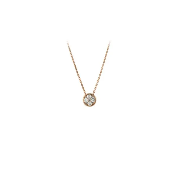 Beautiful and Classic Bezel Diamond Cluster Pendant Holliday Jewelry Klamath Falls, OR