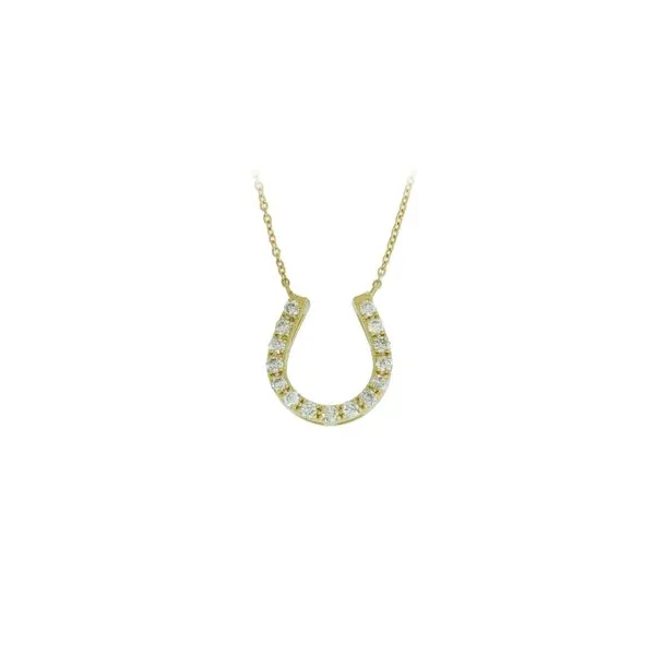 Lucky Diamond Horseshoe Pendant Holliday Jewelry Klamath Falls, OR