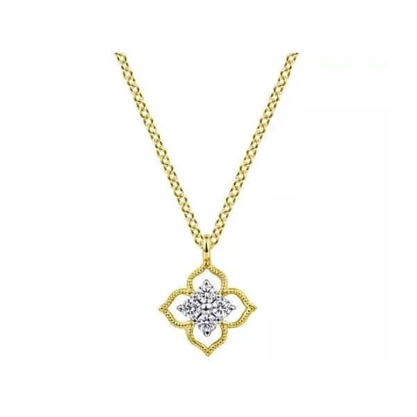 Awesome Diamond Pendant From the Floral Collection by Gabriel & Co. Holliday Jewelry Klamath Falls, OR