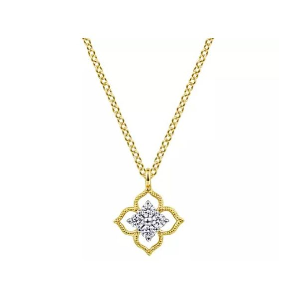 Awesome Diamond Pendant From the Floral Collection by Gabriel & Co. Holliday Jewelry Klamath Falls, OR