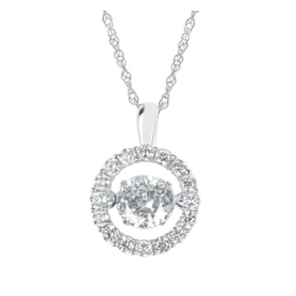 Sparkling Circular Laboratory Grown Diamond Shimmer Pendant Holliday Jewelry Klamath Falls, OR