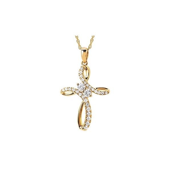 Outstanding Two of Us Diamond Cross Pendant Holliday Jewelry Klamath Falls, OR