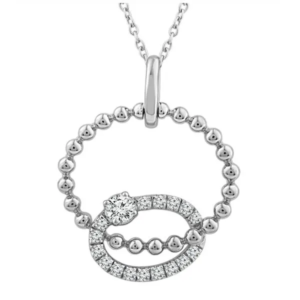 Whimsical 10ktt double circle diamond pendant Holliday Jewelry Klamath Falls, OR