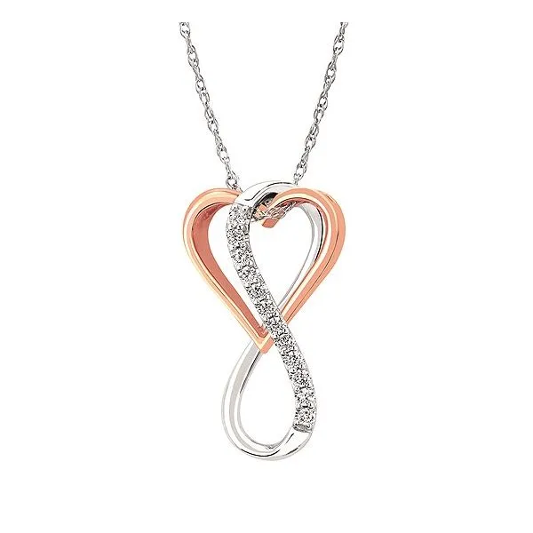 The Infinity of Love Two Tone Diamond Pendant Holliday Jewelry Klamath Falls, OR